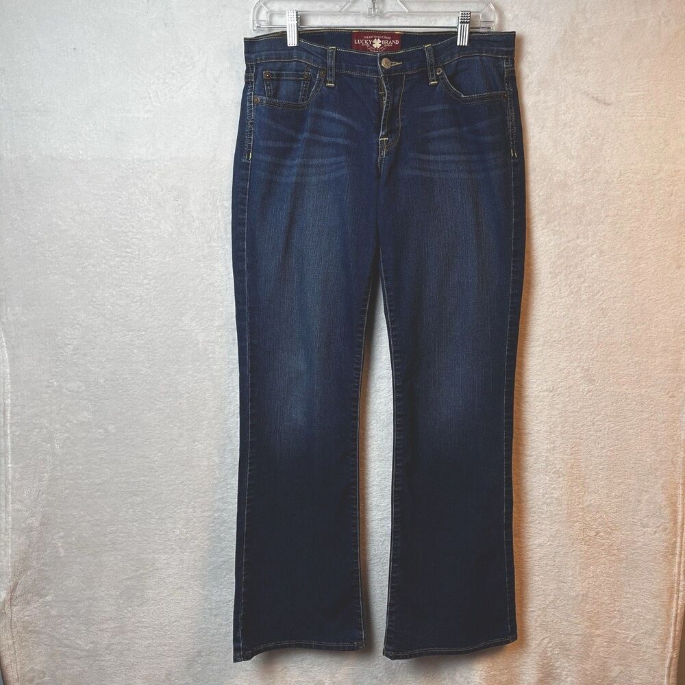 Lucky Brand Sweet N‎ Low Bootcut Jeans Womens Size 8 Western Stretch Blue Denim
